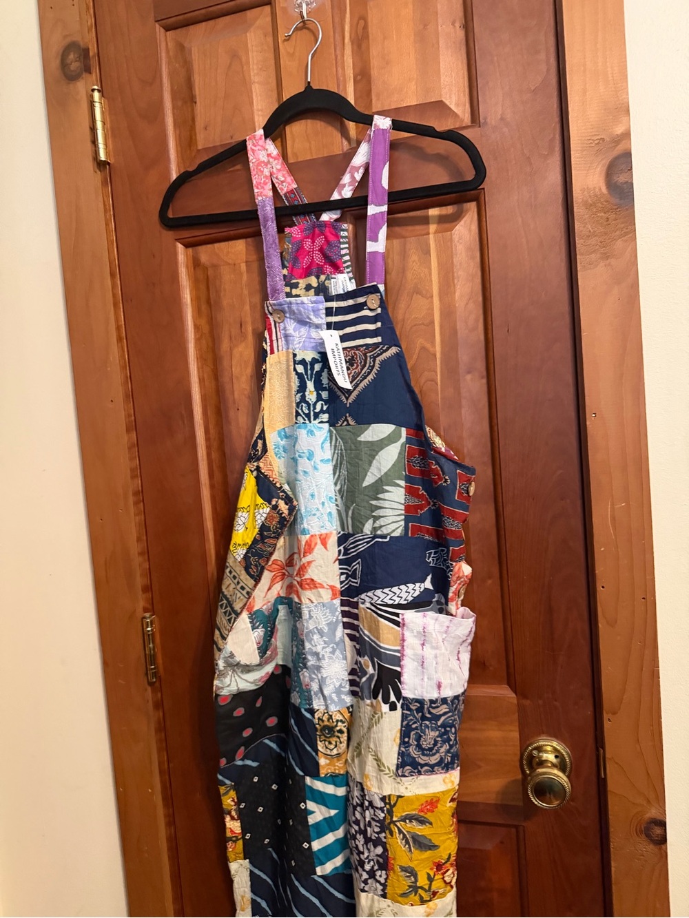 Katmandu Patchwork One-Piece Overalls in Multicolor